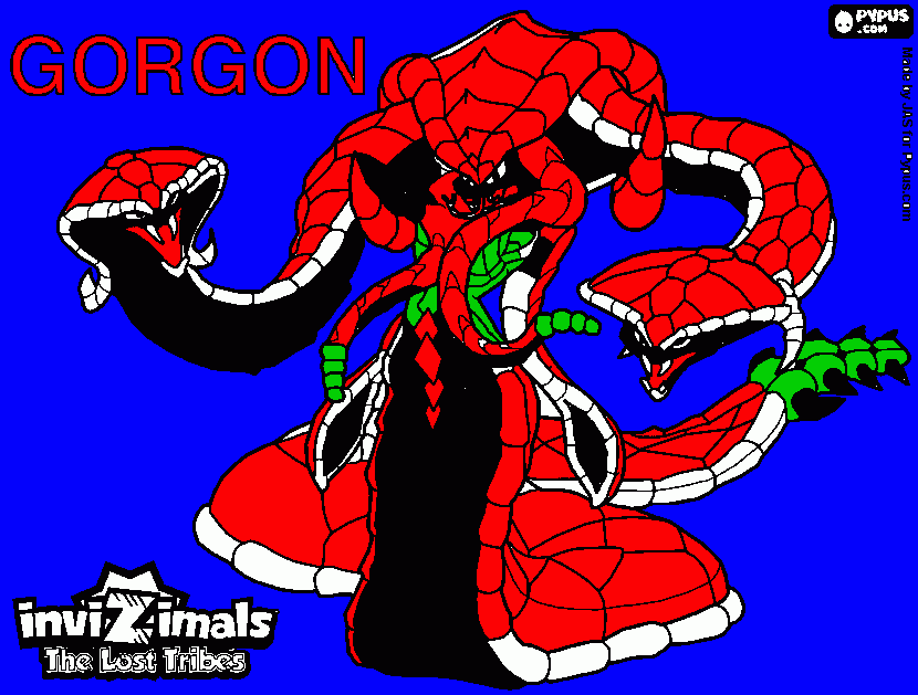 gorgon para colorear