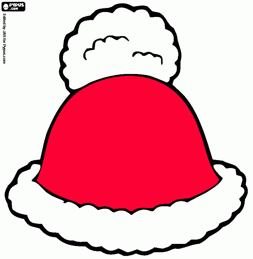 gorrito para colorear