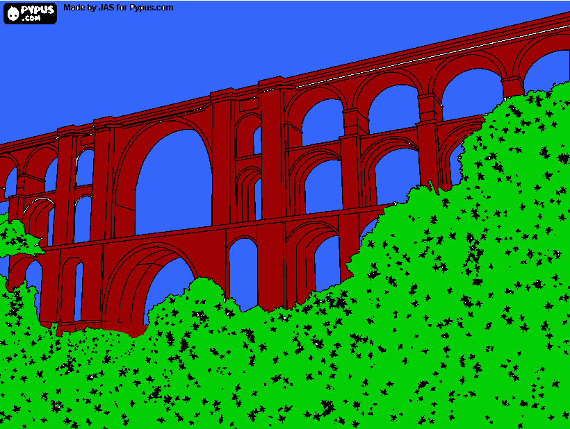 Göltzschtalbrücke para colorear