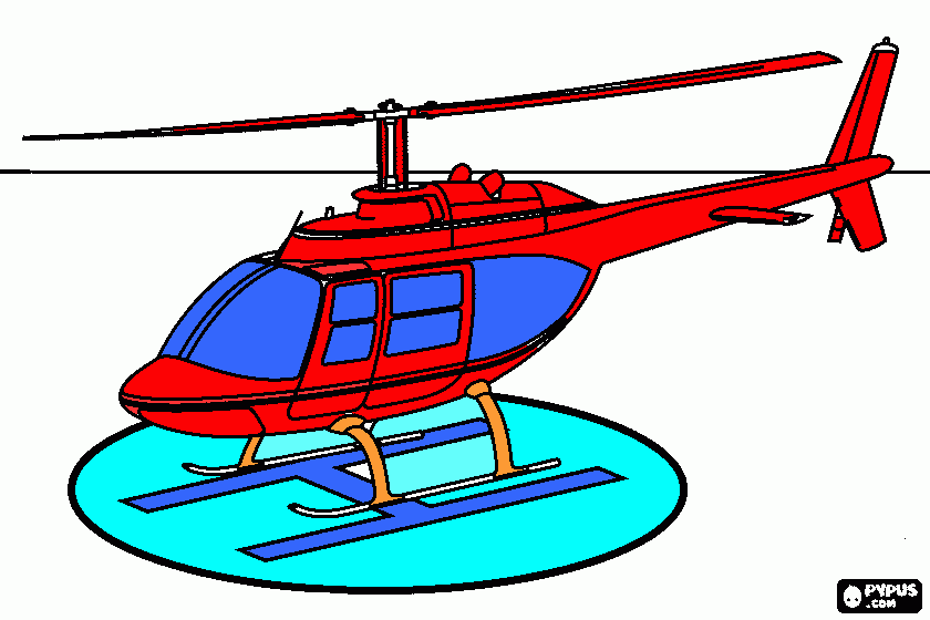 helicoptero rc para colorear