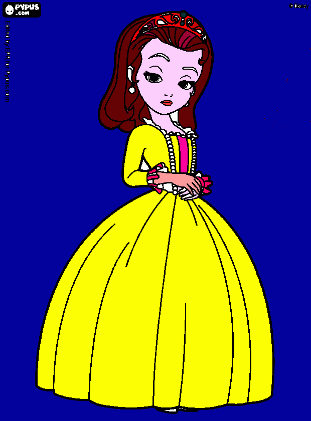 hermana de la princesita Sofía para colorear