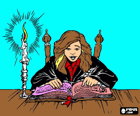 hermione para colorear