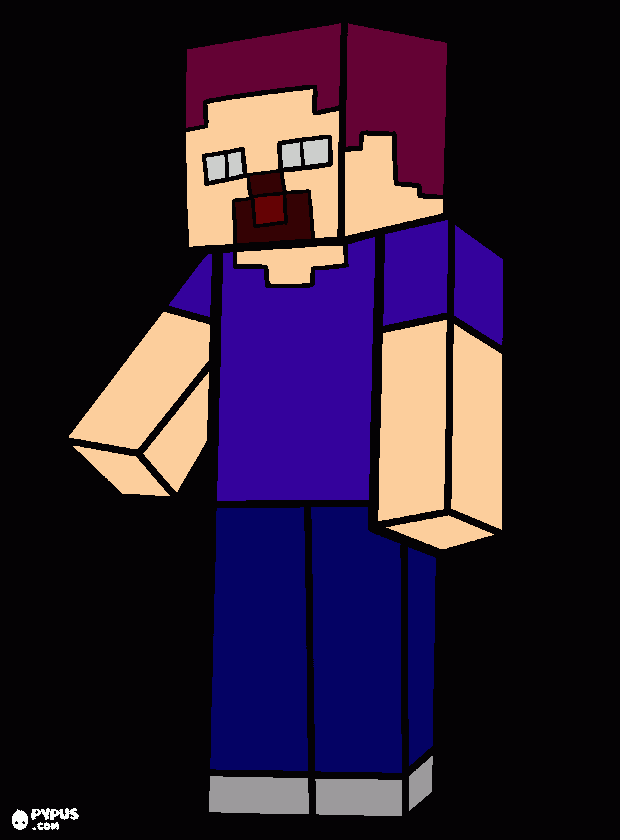 Herobrine para colorear