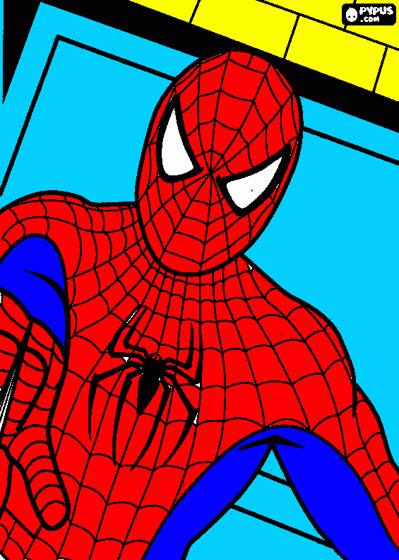 HOMBRE ARAÑA ES MARTIN para colorear