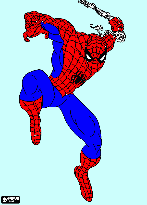 hombre araña by manu para colorear
