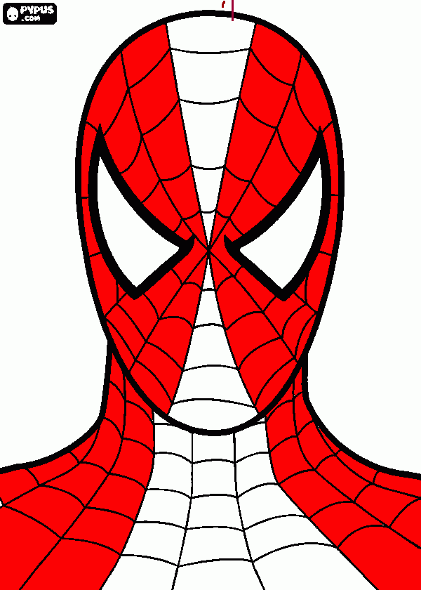 hombre araña de River para colorear