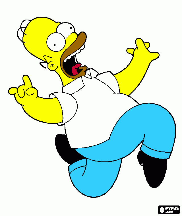 HOMERO SIMPSON para colorear