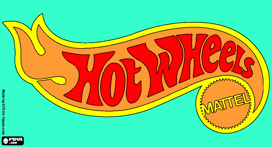 hotwwels para colorear