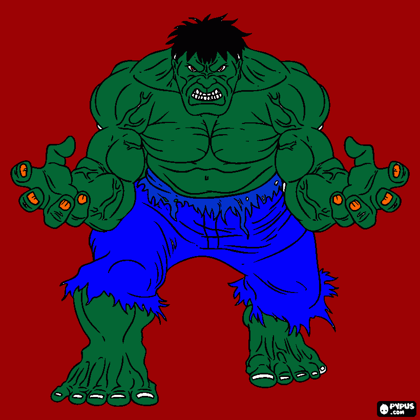 HULK TEO para colorear