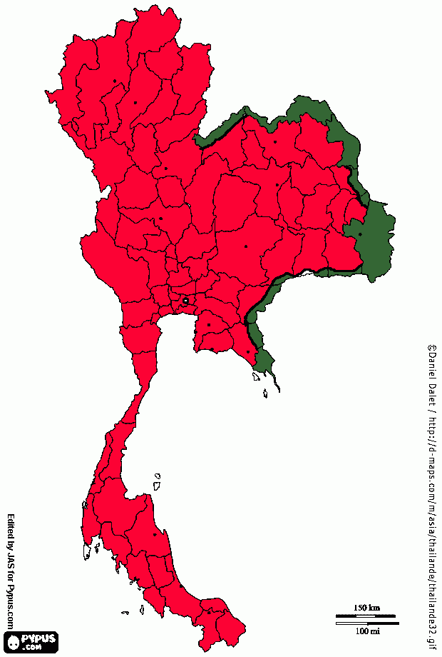 indochina y tailandia para colorear