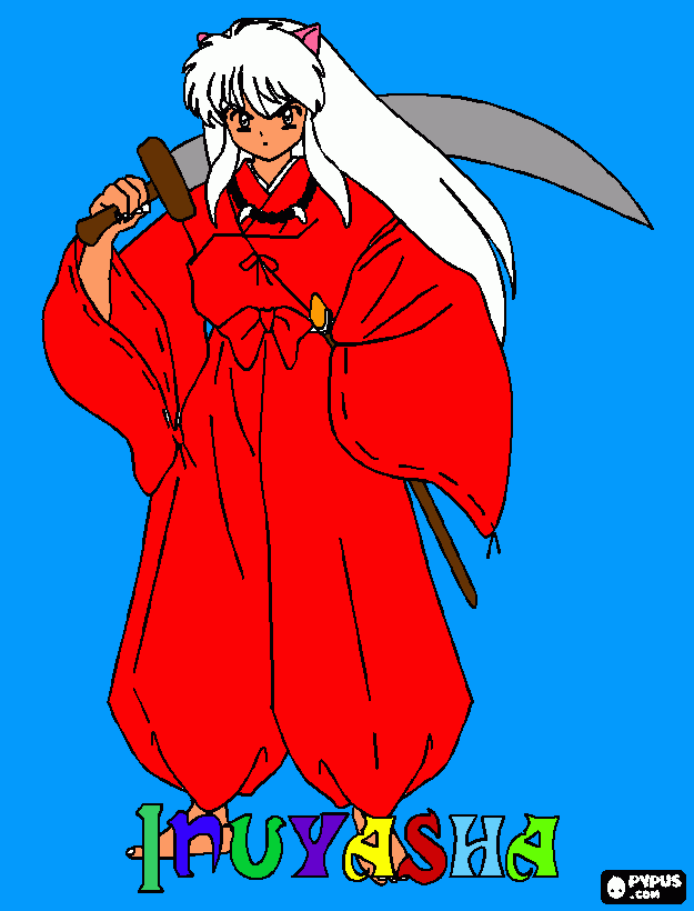 inuyasha- para colorear