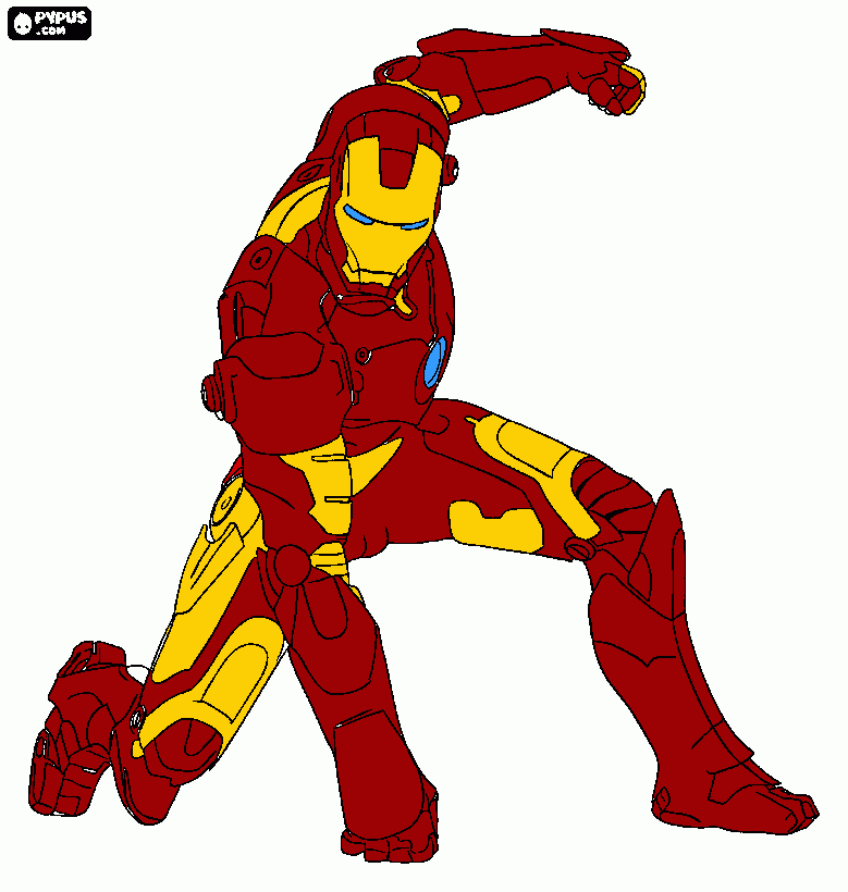 iron man mark IV para colorear