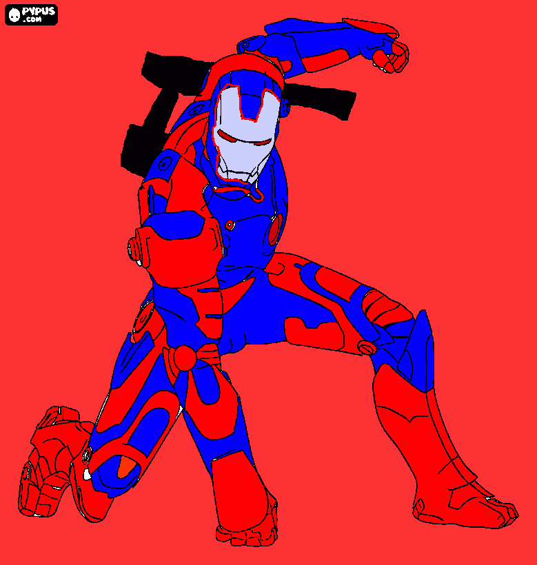 IRON PATRIOT para colorear