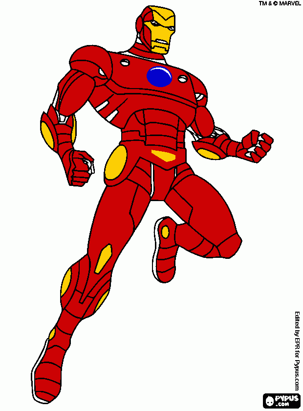 IRONMAN - IVO para colorear