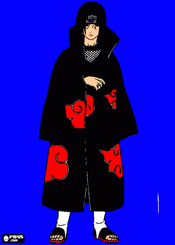 itachi uchiga para colorear