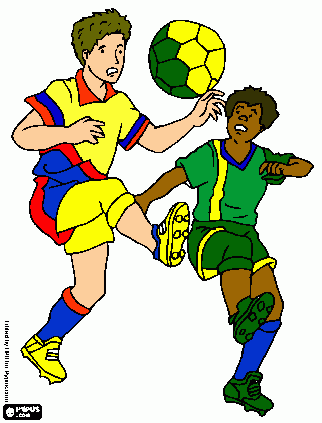 james  y neymar para colorear