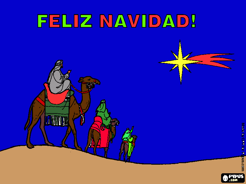 Javier Navidad para colorear