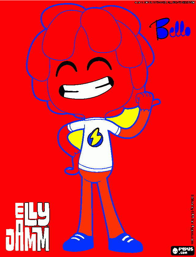 jelly jam para colorear