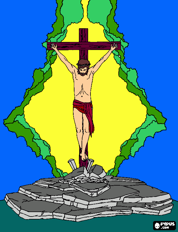 jesus de nazaret para colorear