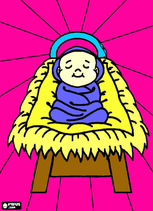 jesus niño para colorear