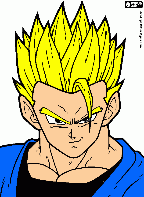 johan de dragon ball para colorear