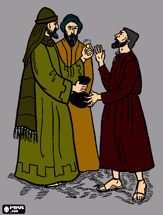 judas cariote para colorear