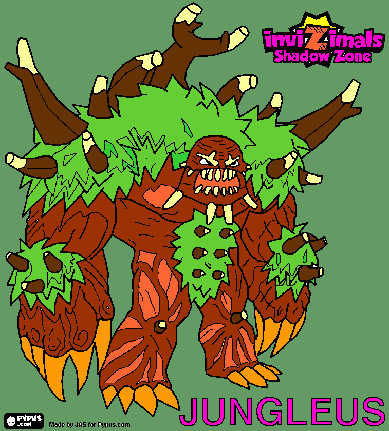 jungleus para colorear