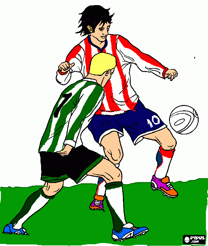 junior vs nacional para colorear