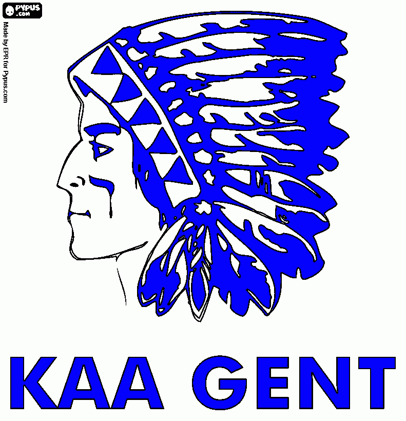 kaa gent para colorear