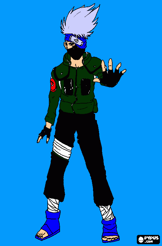 kakashi para colorear