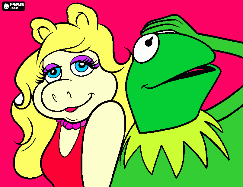 kermit la rana  para colorear