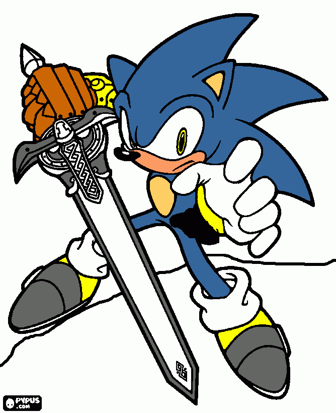 kevin este es mi personaje de sonic  para colorear