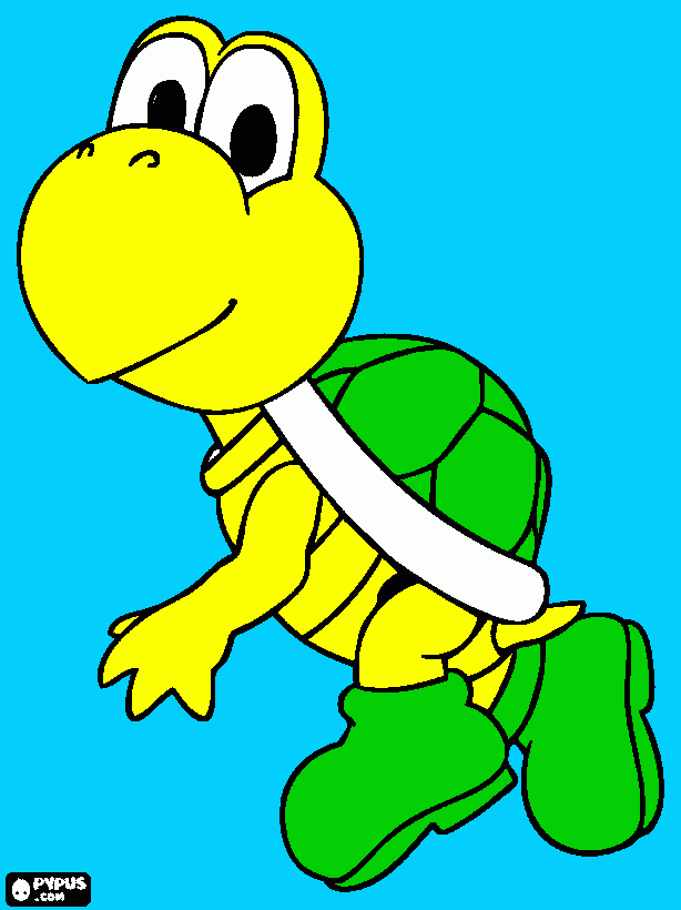 koopa paratroopa para colorear