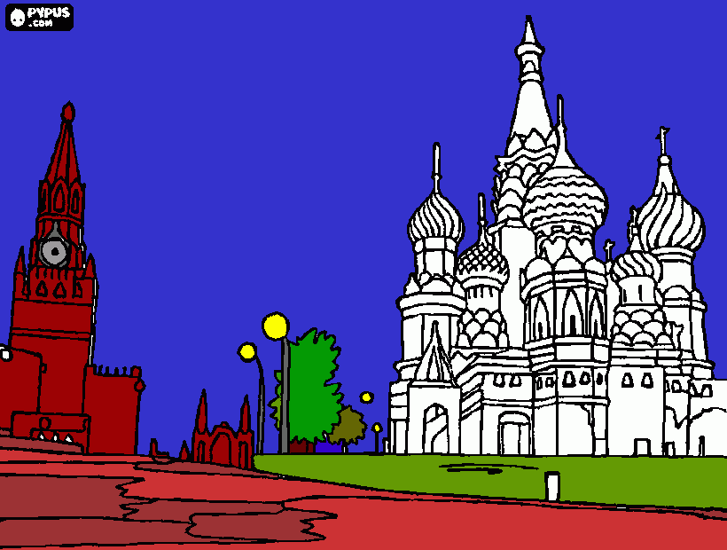 kremlin para colorear