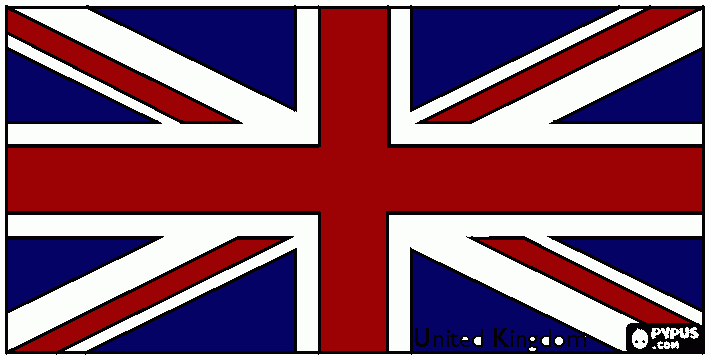 la bandera de la banda one direction  para colorear