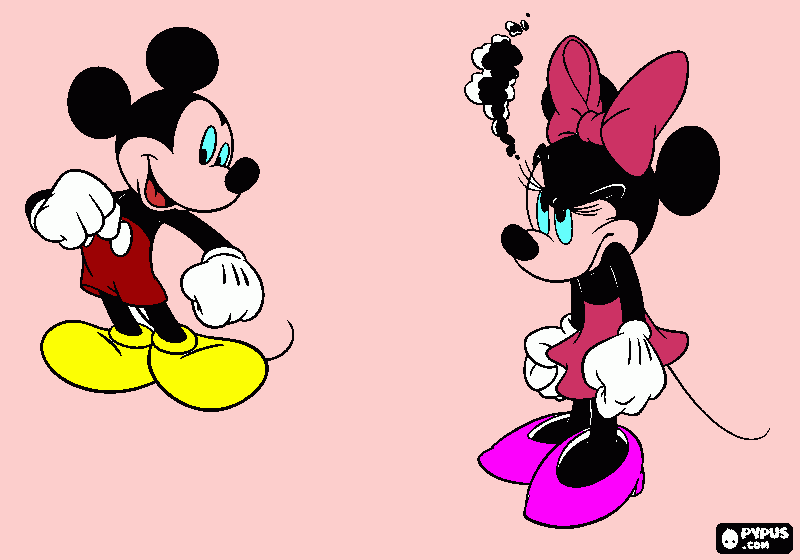 la casa de mikey mouse para colorear