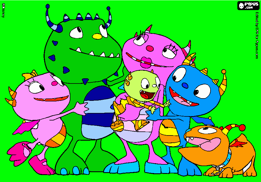 la familia de henry  para colorear