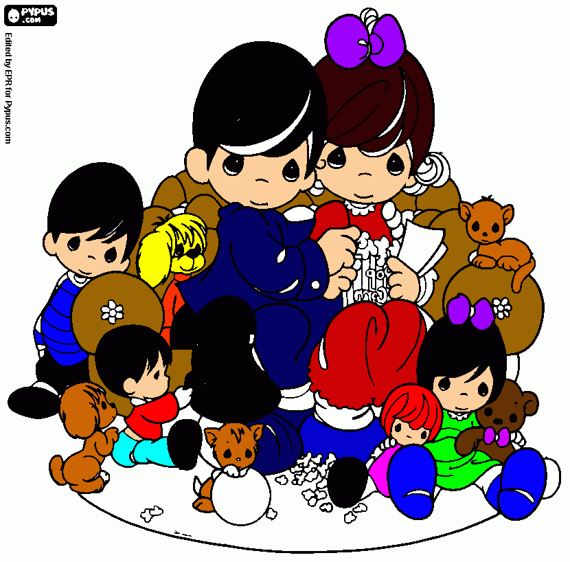 la familia romero para colorear