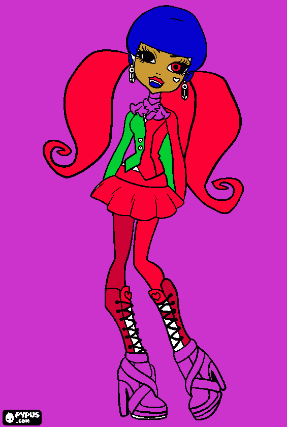 la monster high para colorear