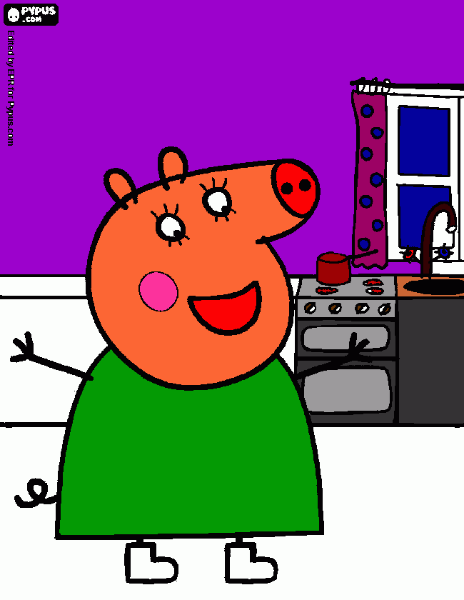 la pepa pig para colorear