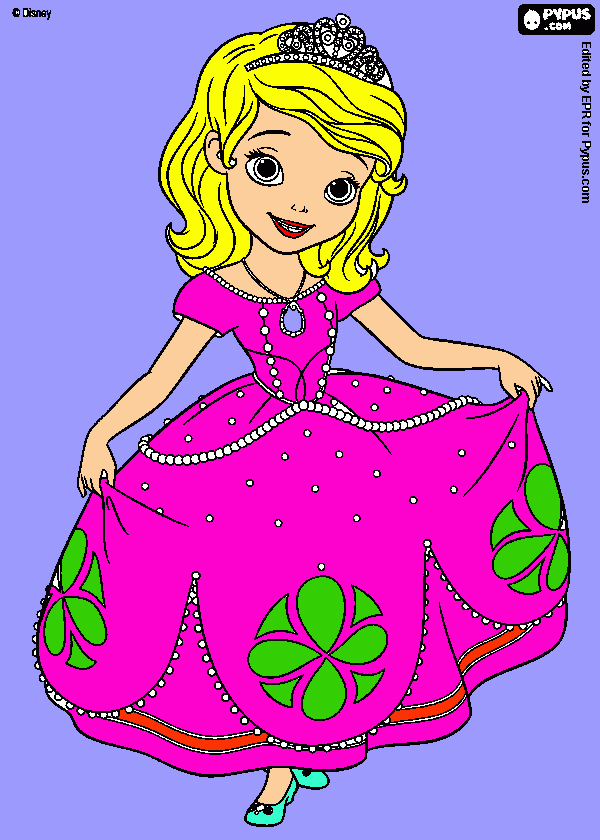 La pricesita sofia para colorear