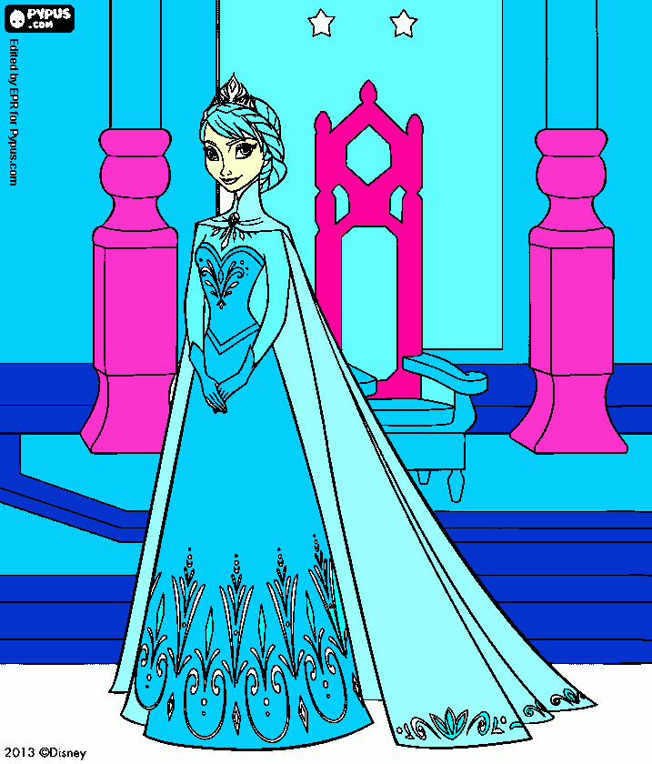 LA PRINCESA DE FROCER para colorear