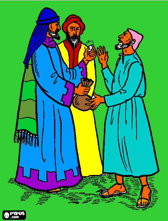 La traicion de Judas para colorear