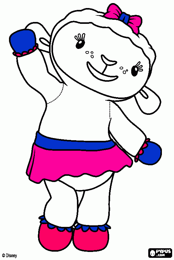 lambie-borregita para colorear