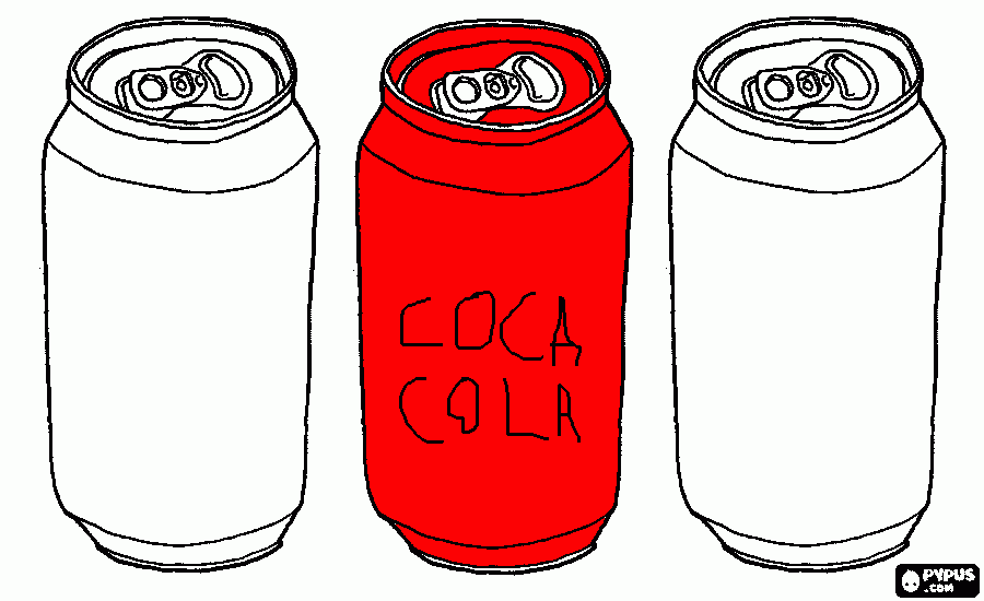 dibujos de latas para colorear