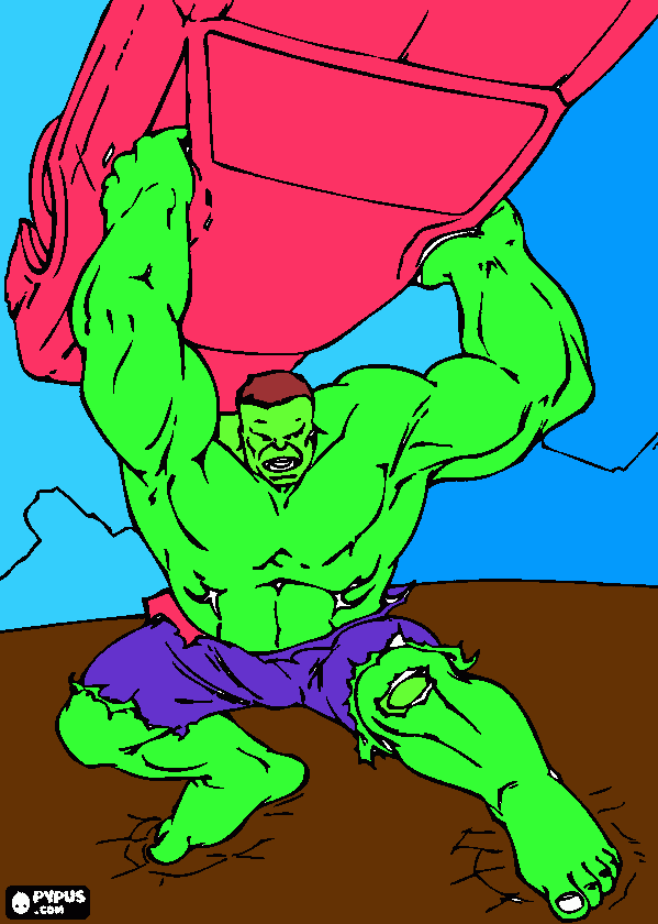 leandro hulk para colorear