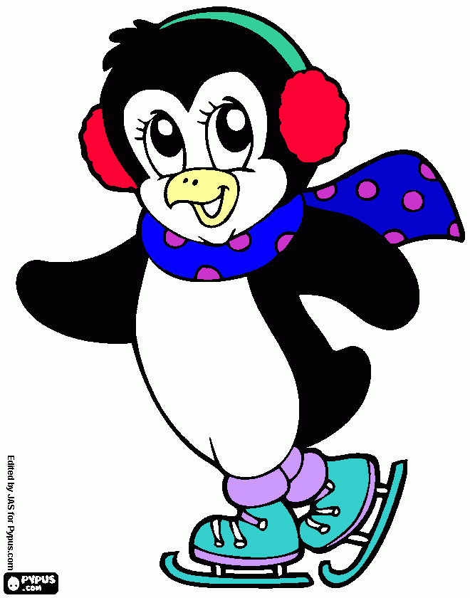 LES MANDO EL PINGÜINO QUE DIBUJÉ para colorear