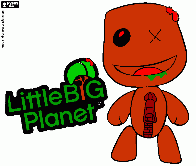 LIRO BIG PLANET para colorear