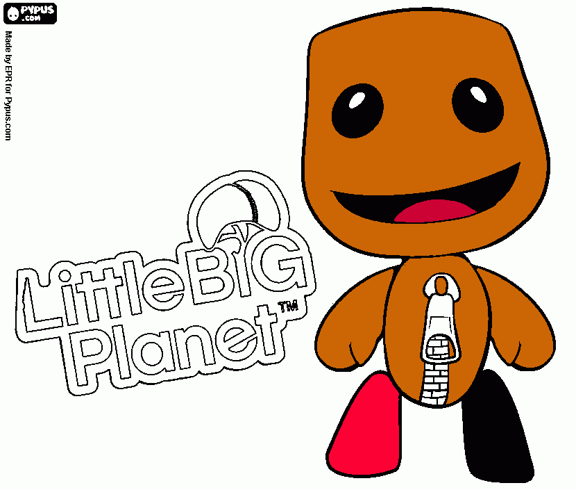 little big planet para colorear