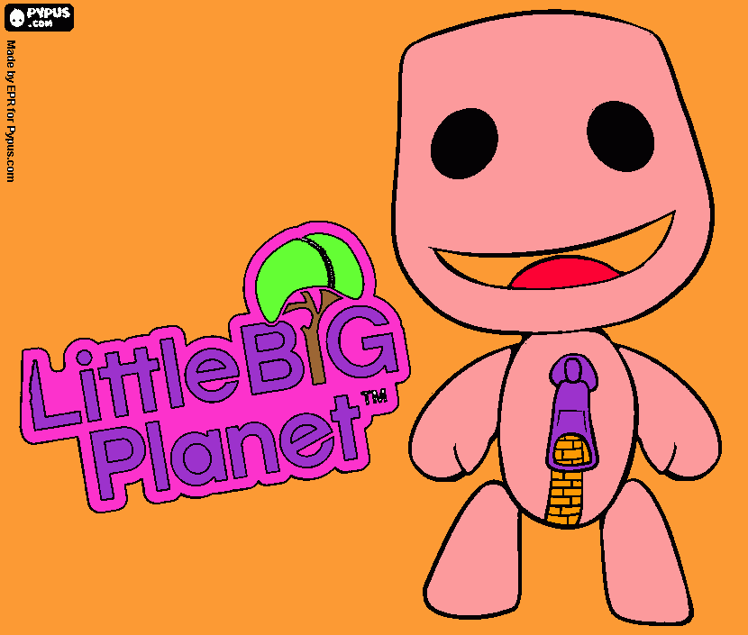 Littlebigplanet 2 para colorear